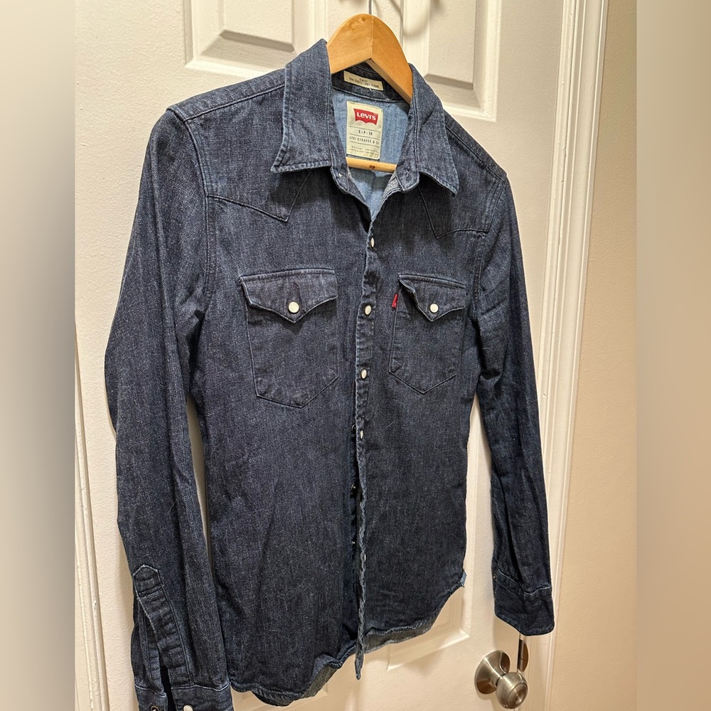 Denim Over shirt size small